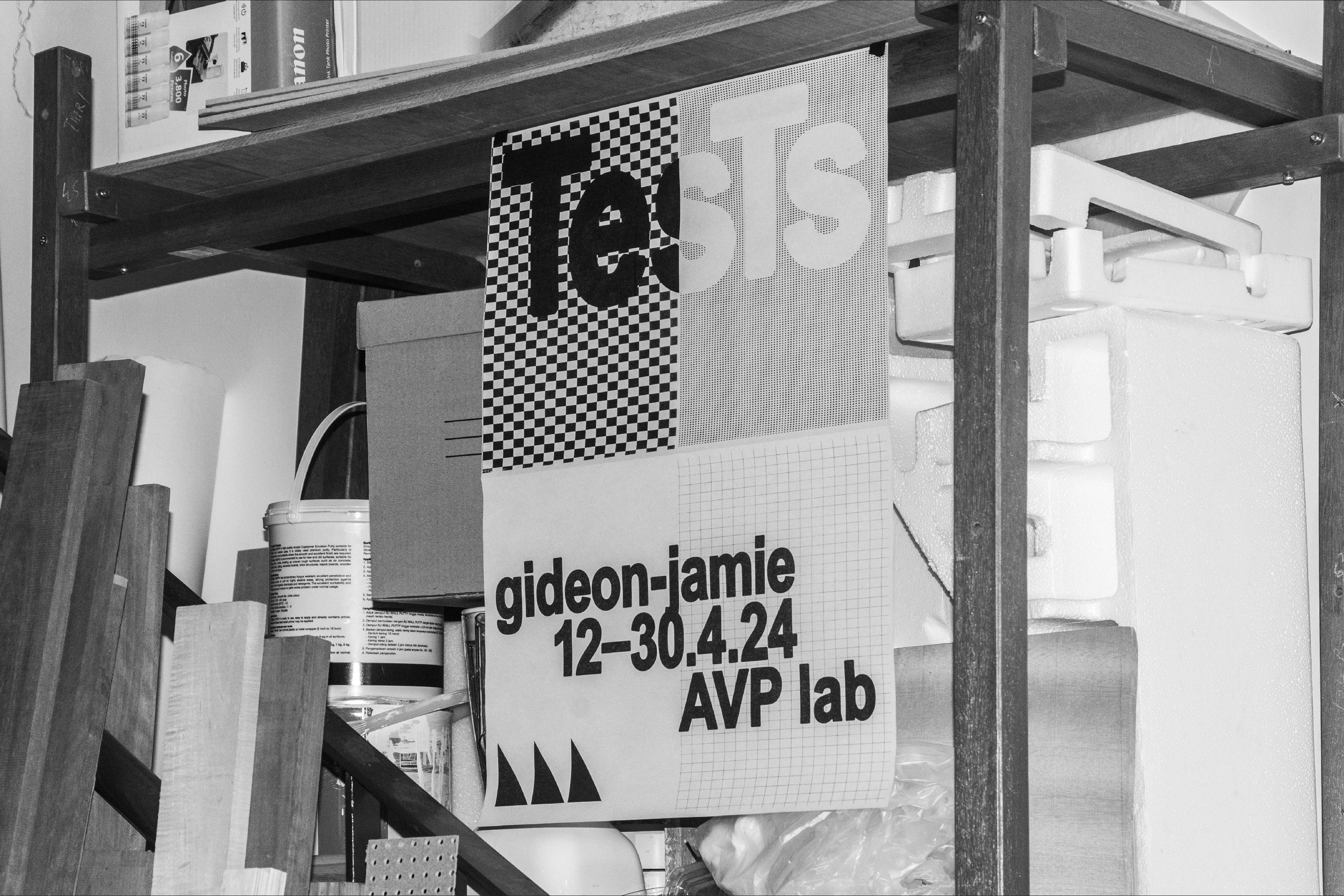 989 TesTs (exhibition poster), at Audio Visual Pavilion, Seoul, curated by Hyun Seewon